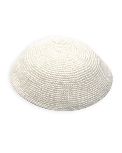 Kippa crochetée Maguen Argent Taille Standard