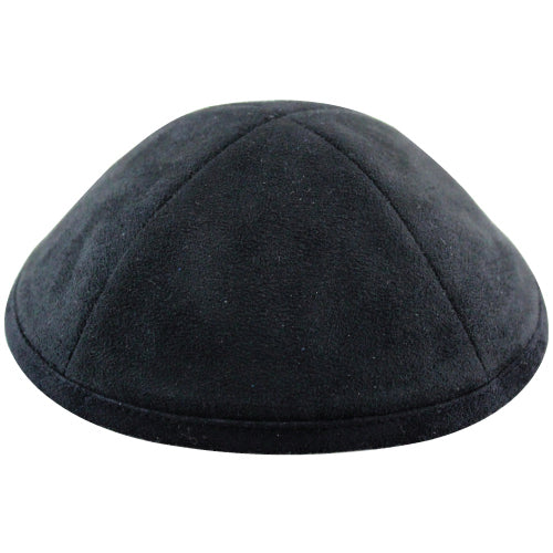 Kippa en Daim haute qualité noir