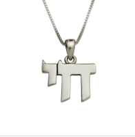 Pendentif Hai en argent avec sa chaine