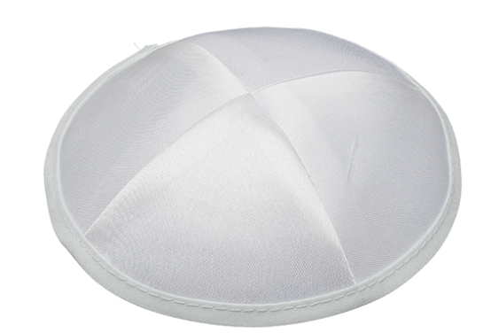 Lot de 6 Kippot (Satin GRIS PERLE)