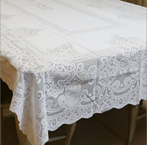 Grande Nappe blanche pour Chabbat et fêtes 350X140 cm