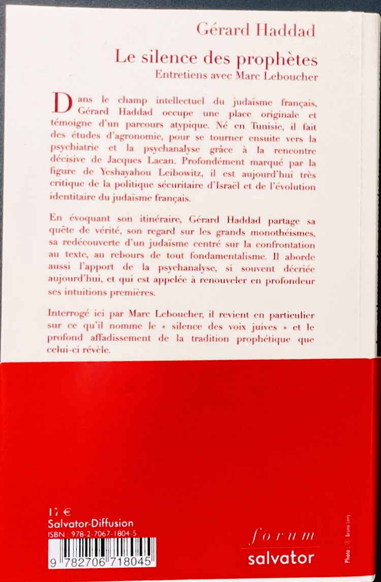 Le silence des Prophètes - G HADDAD