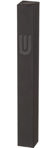 Mezouza en aluminium noir mat 12 cm avec shin discret