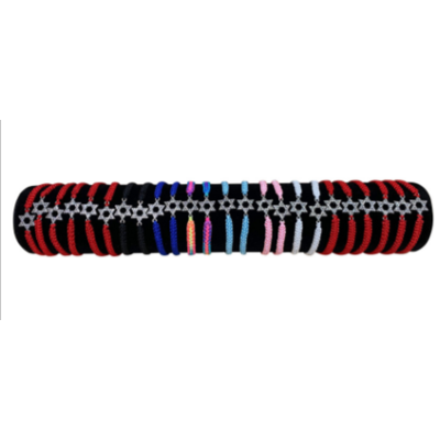 Bracelet crocheté en couleur avec maguen