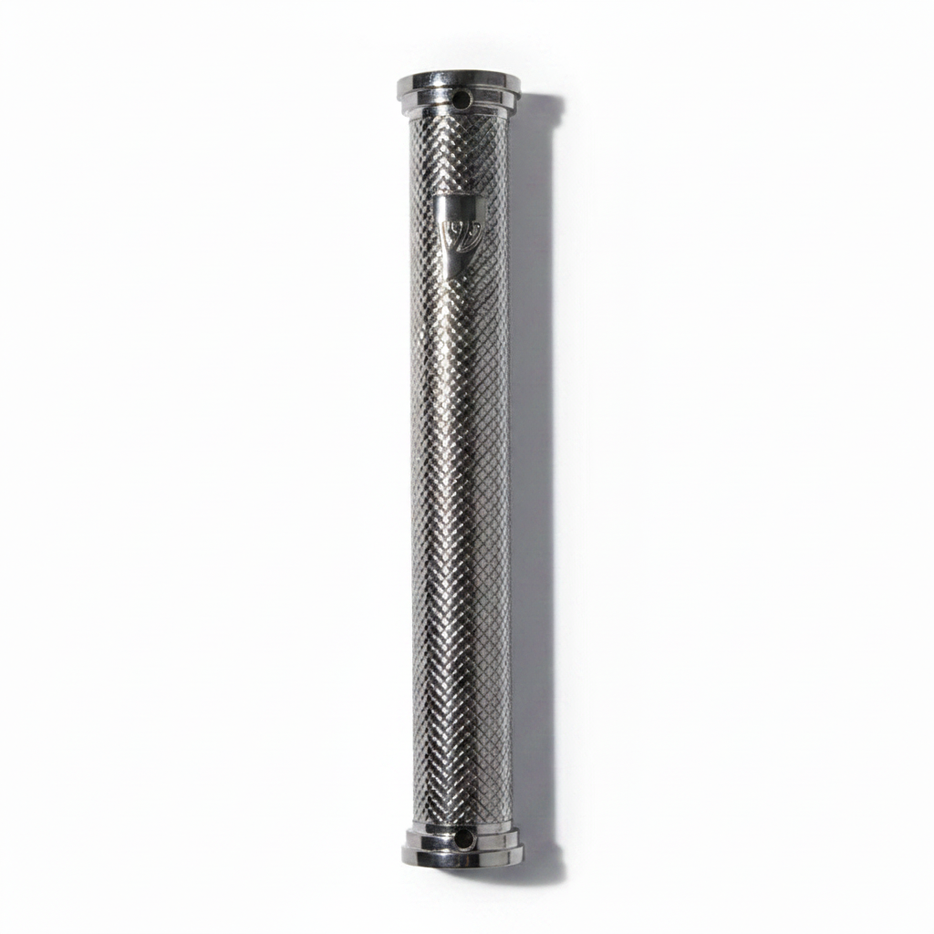 Boitier de mezouza filigrane nickel 12cm
