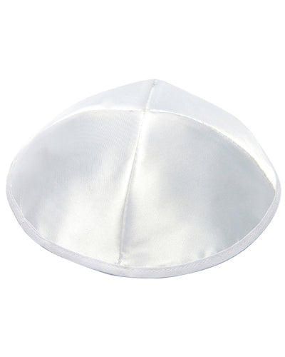 Lot de 6 Kippot (Satin blanc)
