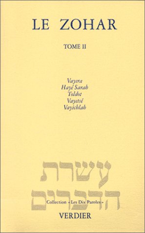 Le Zohar Genèse tome 2 de Vayéra à vayichlah