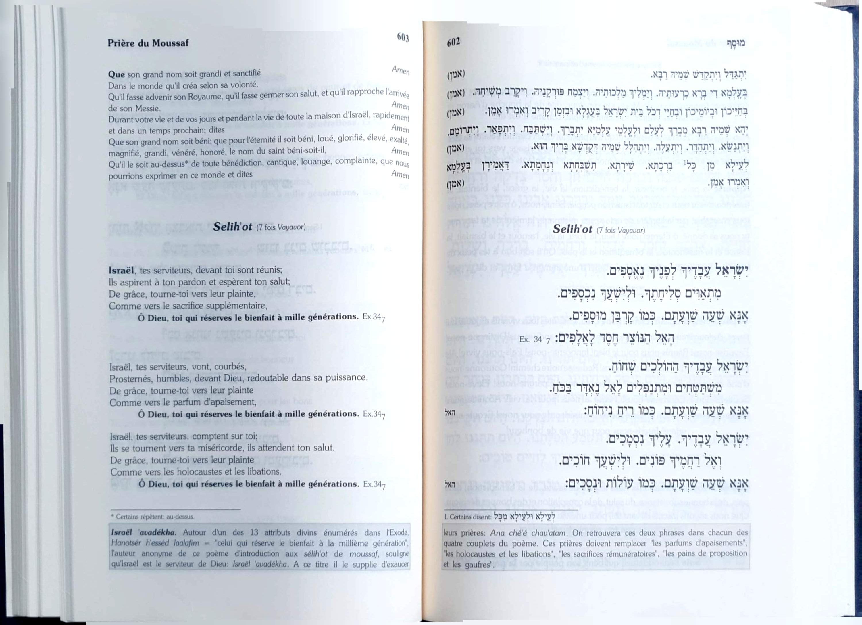 Mahzor de Kippour traduit et commenté