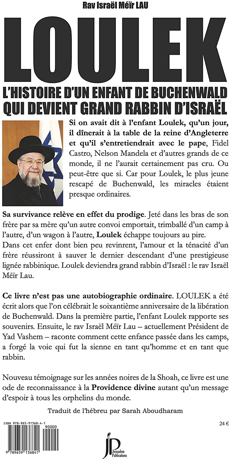 LOULEK - Rav Israel Meir Lau