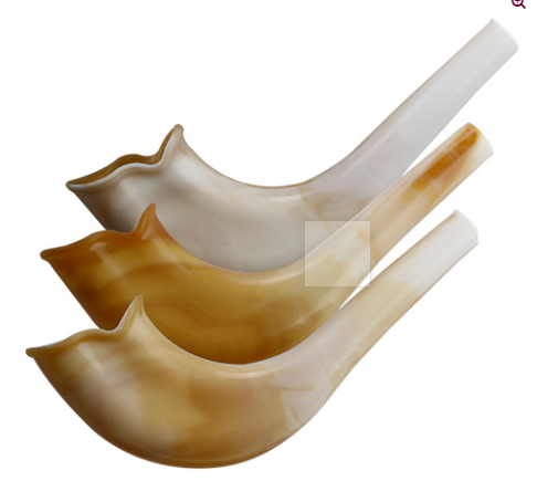 Chofar enfant en plastique 12 cm couleur naturel