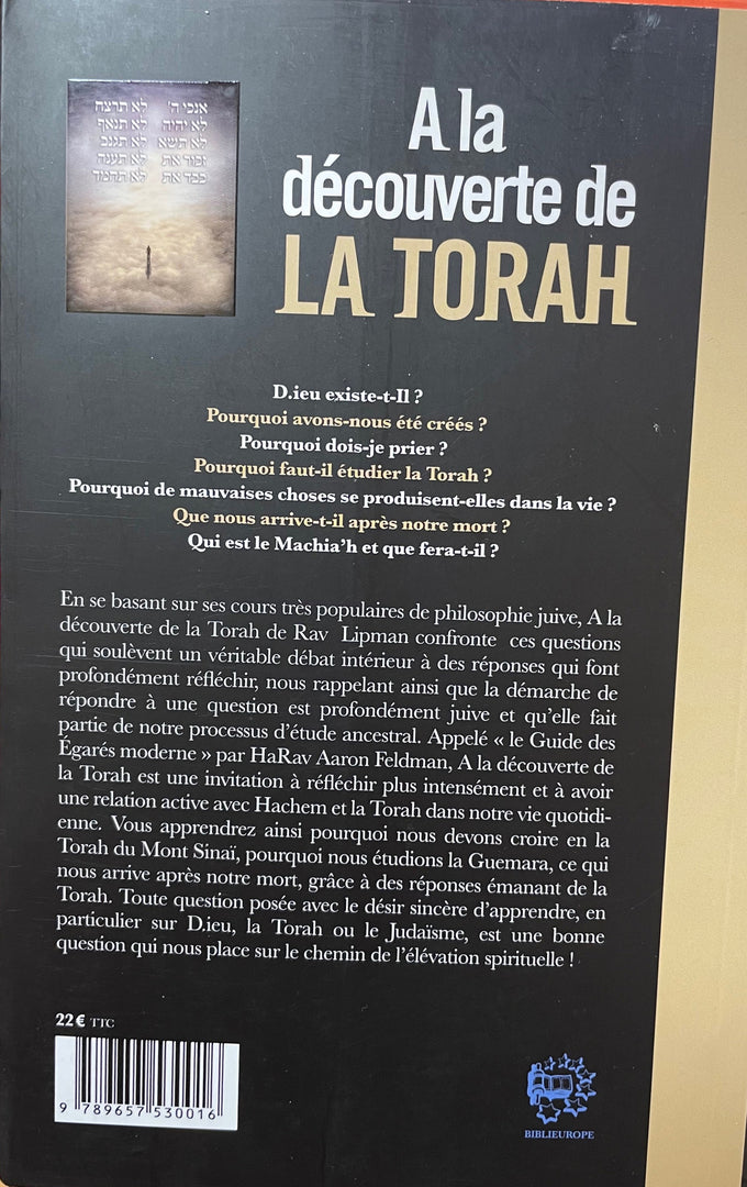 A la découverte de la TORAH - Rav D.M LIPMAN