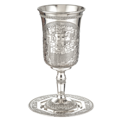 Verre à kidouch géant pour cérémonie
