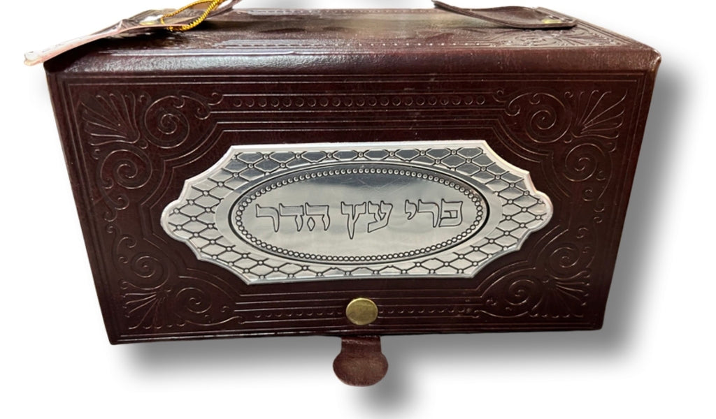 Boite a Etrog - - en cuir pour soukot joli et pratique Pour protéger son est etrog  de mésaventure Idée cadeau
