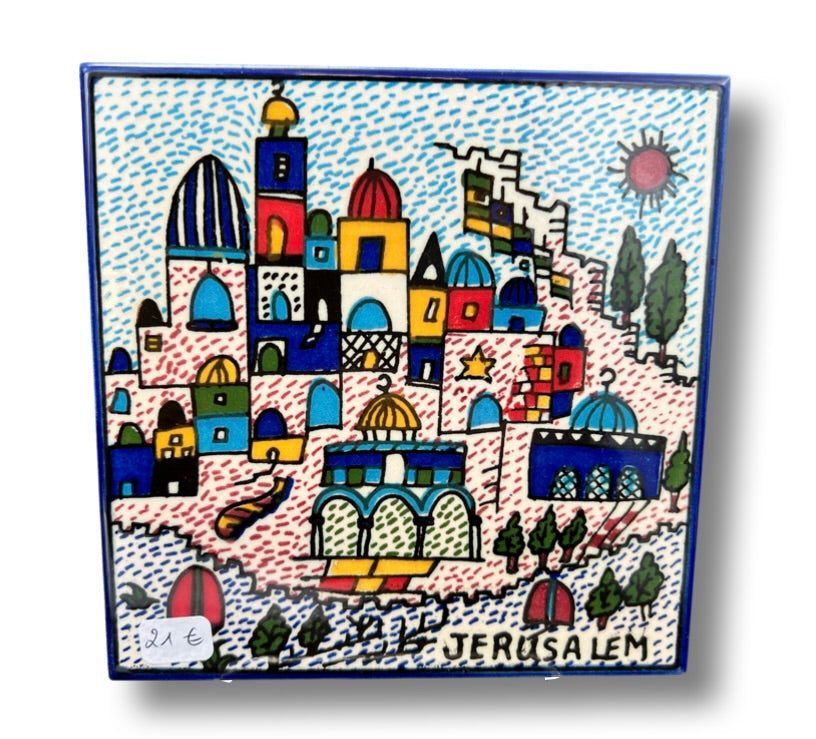 Peinture de Jérusalem sur céramique