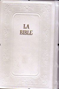La Bible hébreu français en cuir blanc