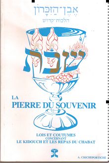 La pierre du souvenir, lois et coutumes du kiddouch et des repas de Chabat