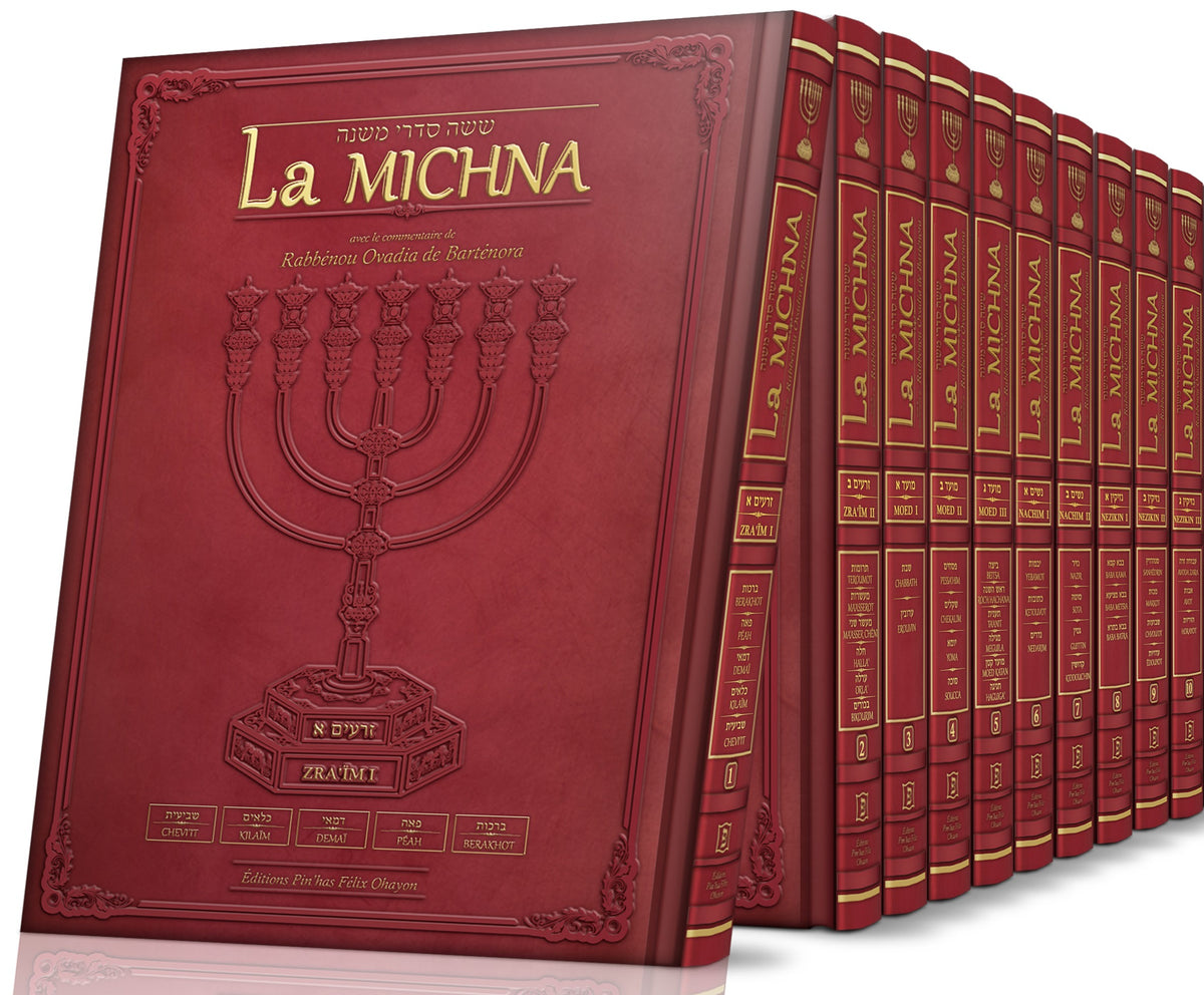 Set 4 Sedarim - La michna traduite - Editions Pin'has Felix Ohayon