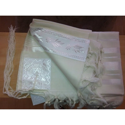 Talit gadol en laine blanc : plusieurs tailles