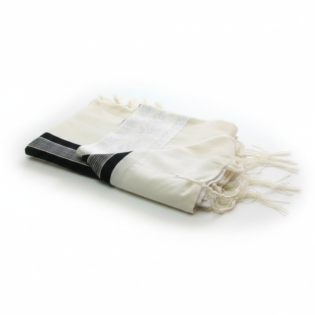 Talit gadol en laine noir : T60, T70 et T80